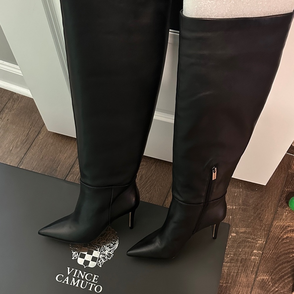 Vince Camuto Black Over the Knee Boots